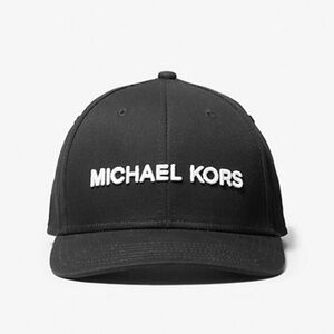 Michael Kors Black Embroidered Logo Baseball Hat